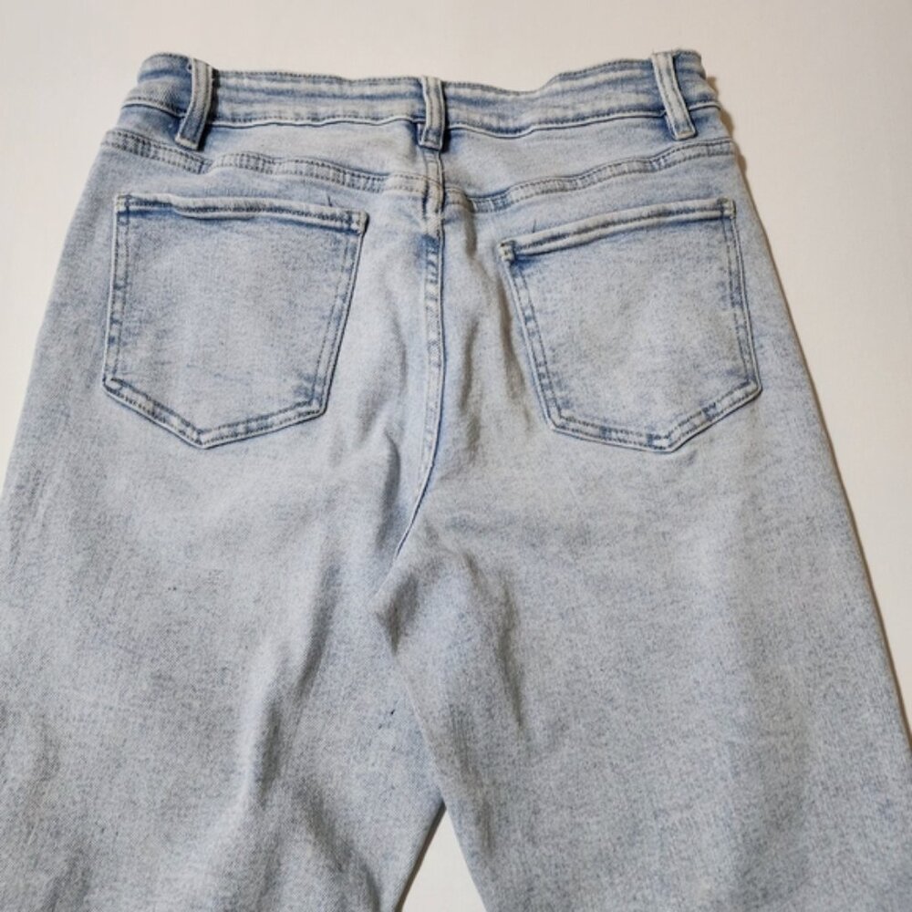 Royalty Upcycled Patchwork Light Wash High Rise F… - image 5